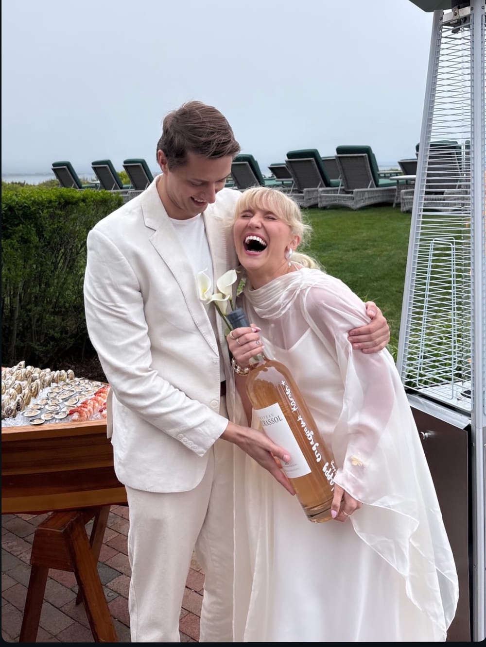 White organza maxi dress - Picture 3 of 5